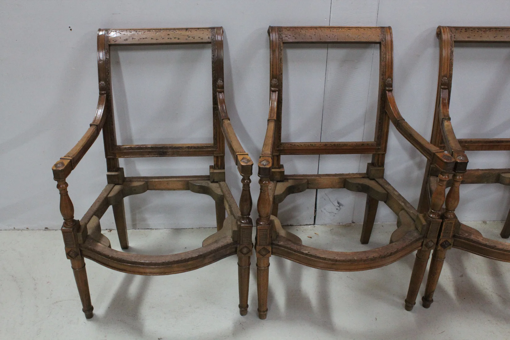 Suite 4 Armchairs Directoire Period - XVIII
