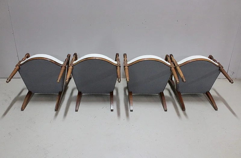 Suite 4 Armchairs Directoire Period - XVIII