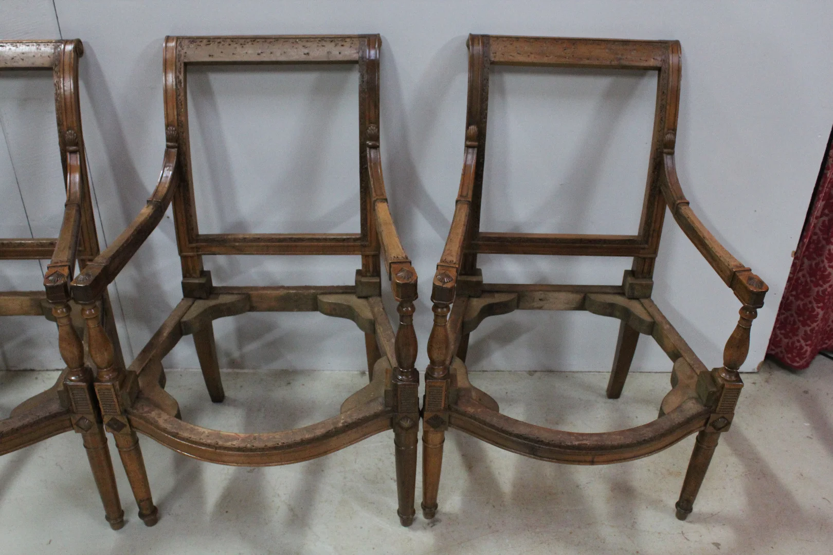 Suite 4 Armchairs Directoire Period - XVIII