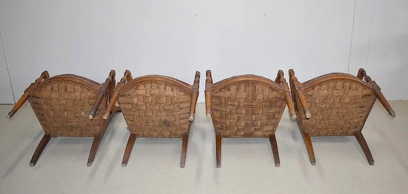 Suite 4 Armchairs Directoire Period - XVIII