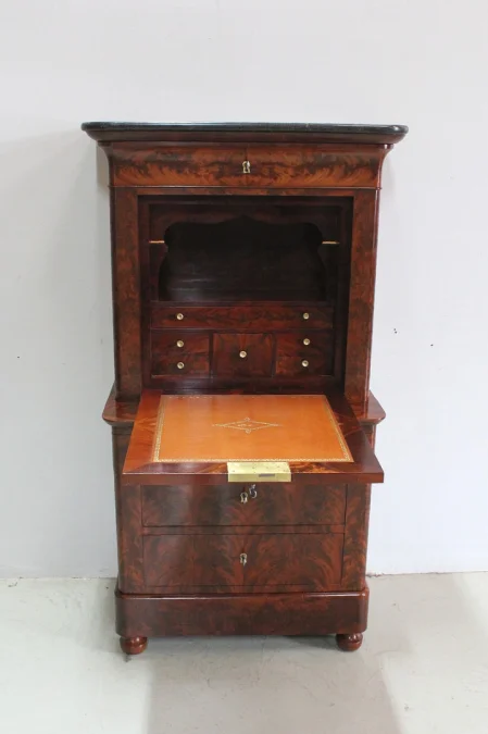 Rare Small Secretary-Convenient Restoration - Nineteenth