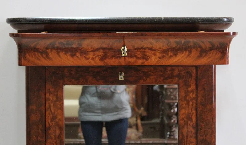 Rare Small Secretary-Convenient Restoration - Nineteenth