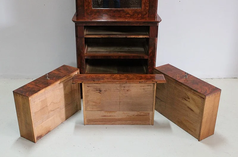 Rare Small Secretary-Convenient Restoration - Nineteenth