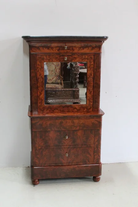 Rare Small Secretary-Convenient Restoration - Nineteenth