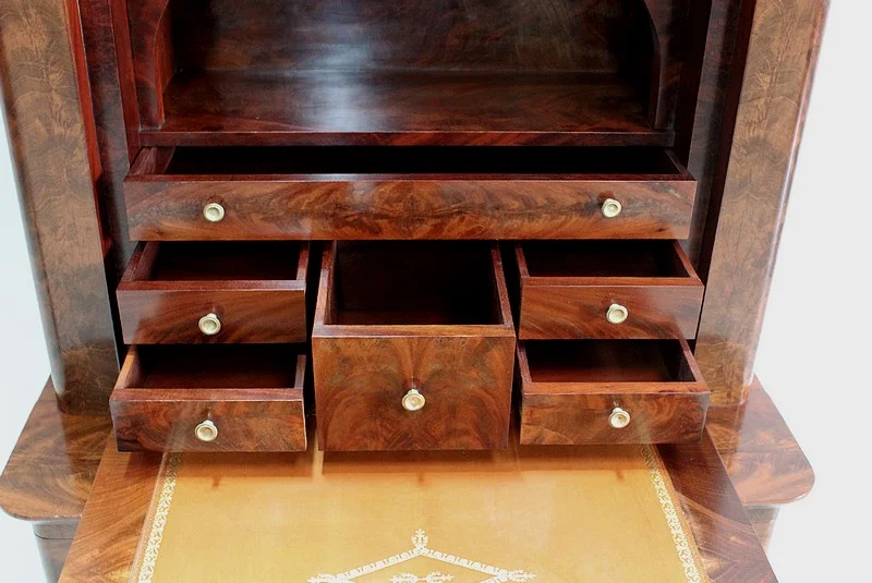 Rare Small Secretary-Convenient Restoration - Nineteenth