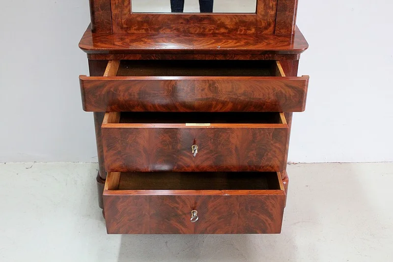 Rare Small Secretary-Convenient Restoration - Nineteenth