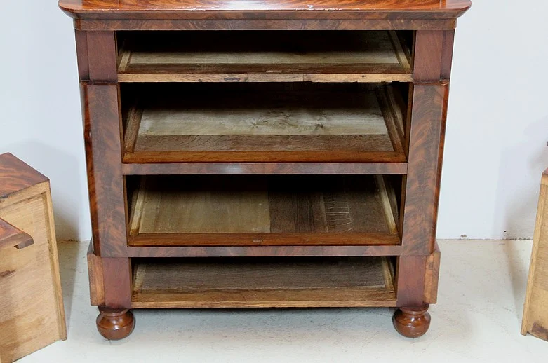Rare Small Secretary-Convenient Restoration - Nineteenth