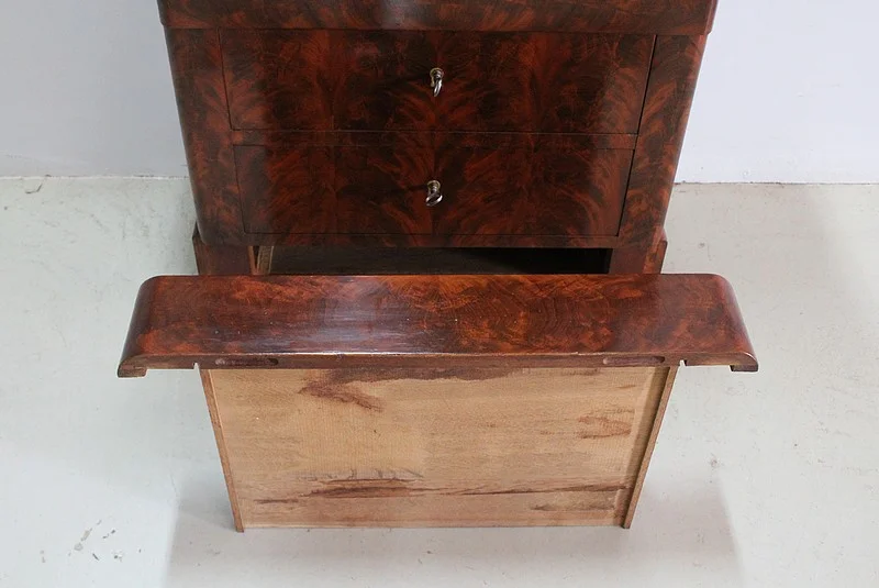 Rare Small Secretary-Convenient Restoration - Nineteenth