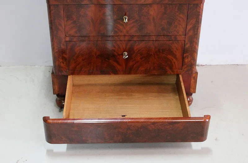 Rare Small Secretary-Convenient Restoration - Nineteenth