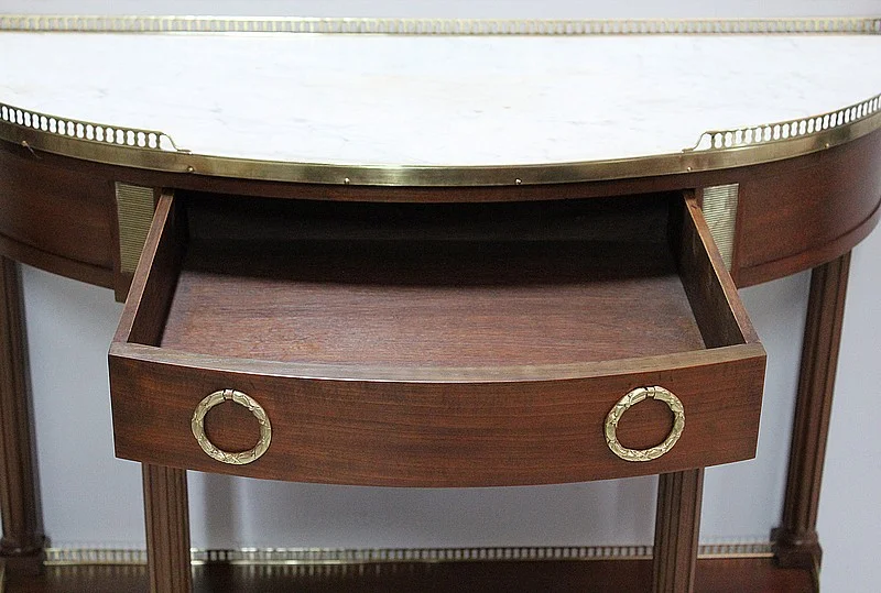Half-moon console Louis XVI - nineteenth