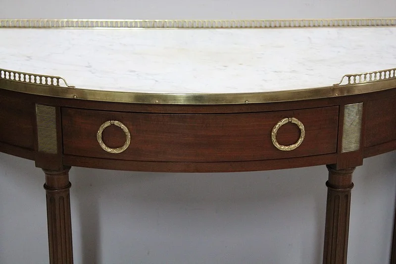 Half-moon console Louis XVI - nineteenth