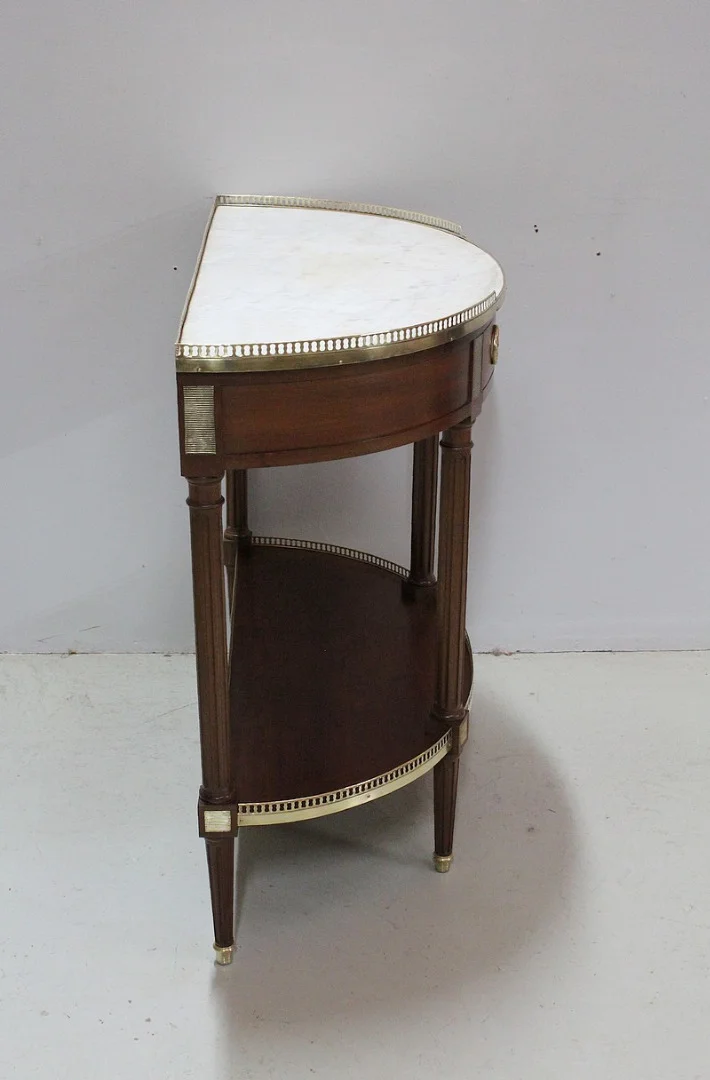 Half-moon console Louis XVI - nineteenth