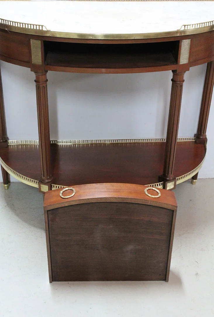 Half-moon console Louis XVI - nineteenth