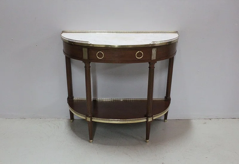Half-moon console Louis XVI - nineteenth