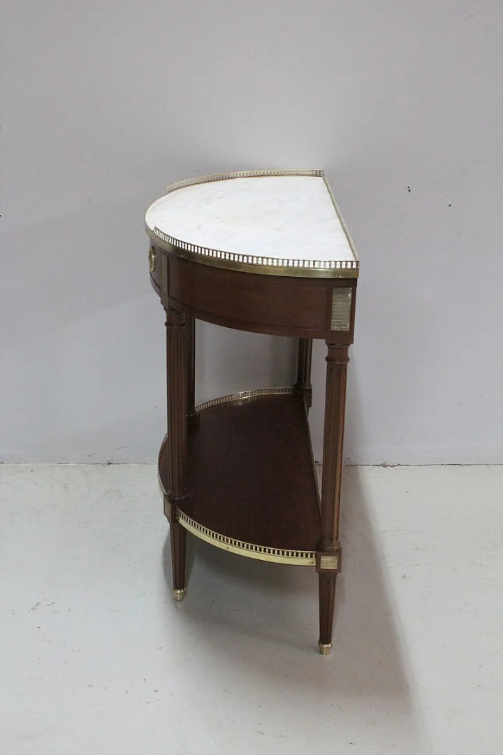 Half-moon console Louis XVI - nineteenth