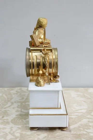 Beautiful bronze and marble clock - XIXth