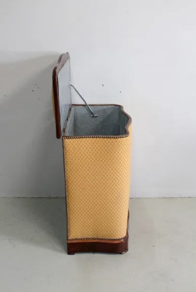 Coffre à linge Napoléon III matelassé – XIXème