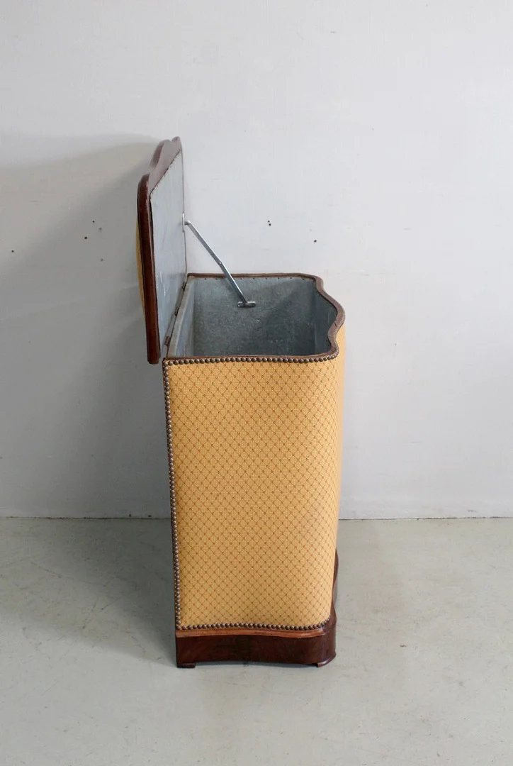 Coffre à linge Napoléon III matelassé – XIXème