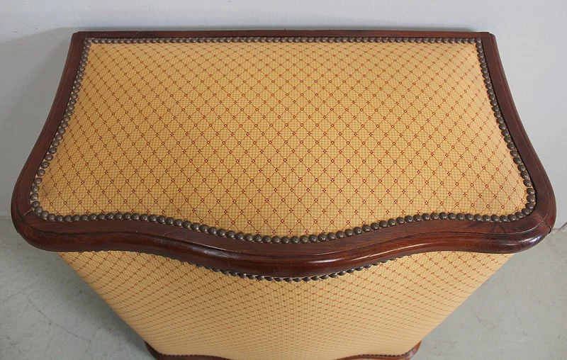 Coffre à linge Napoléon III matelassé – XIXème