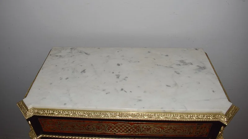 Meuble NAPOLEON III en Marqueterie "Boulle" XIXe