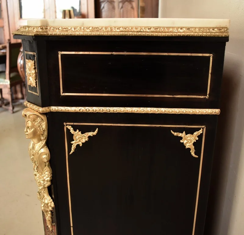 Meuble NAPOLEON III en Marqueterie "Boulle" XIXe