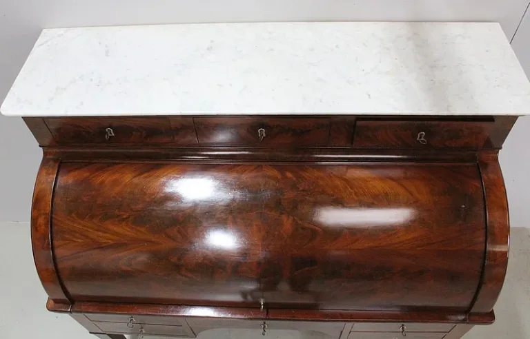 Imposing desk with Directoire cylinder - XVIII