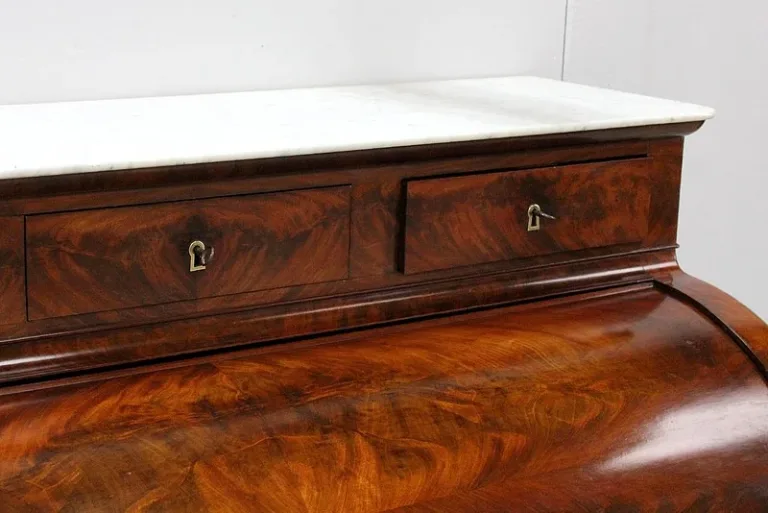 Imposing desk with Directoire cylinder - XVIII