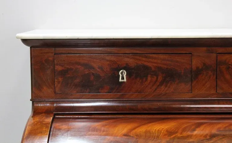 Imposing desk with Directoire cylinder - XVIII