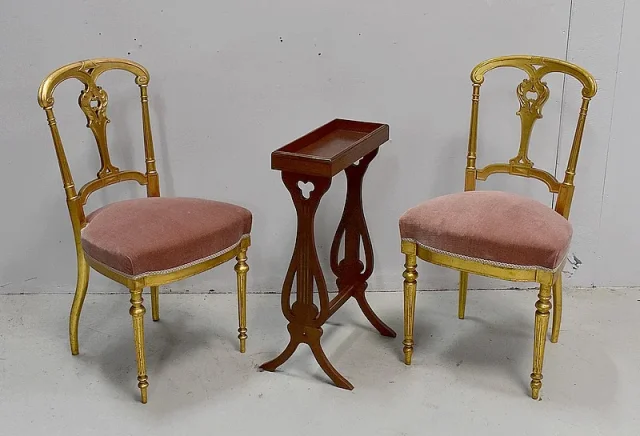PAIR OF NAPOLEON III PERIOD CHAIRS