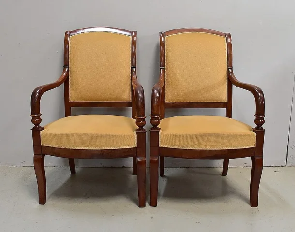 PAIR OF FRENCH DIRECTOIRE PERIOD ARMCHAIRS
