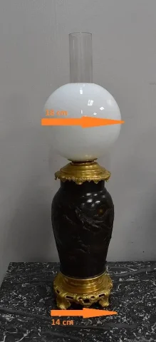Paire de Lampes Asiatiques à Patine Brune – 1900