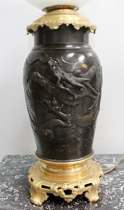 COPPIA DI LAMPADE ASIATICHE