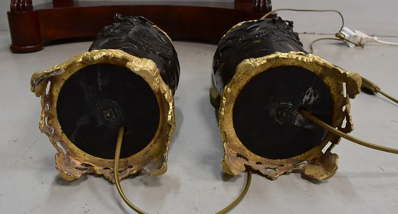 COPPIA DI LAMPADE ASIATICHE