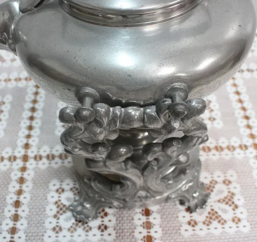 Samovar en Cuivre Argenté, style Louis XV – 2ème moitié du XIXe