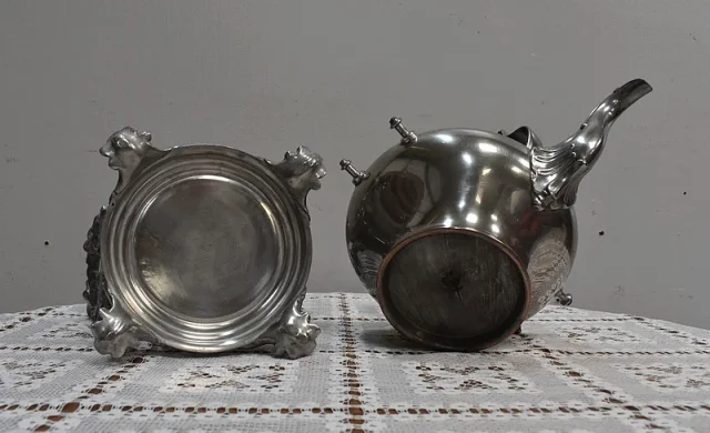 Samovar en Cuivre Argenté, style Louis XV – 2ème moitié du XIXe