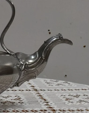 Samovar en Cuivre Argenté, style Louis XV – 2ème moitié du XIXe