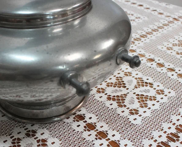 Samovar en Cuivre Argenté, style Louis XV – 2ème moitié du XIXe