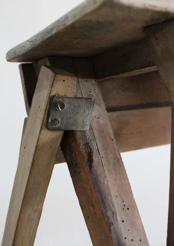 Escabeau de Métier Pliable en Hêtre – 1940