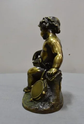 Bronze d’Enfant Musicien – Fin XIXe