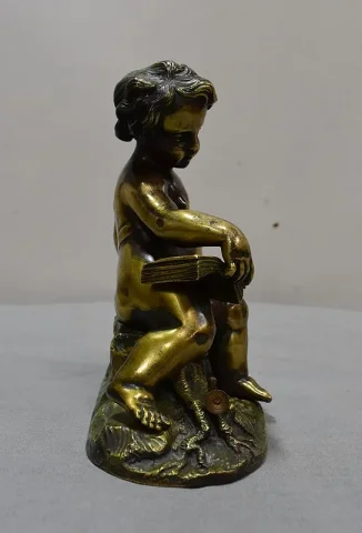 Bronze d’Enfant Musicien – Fin XIXe