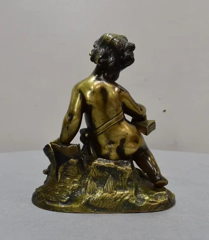 Bronze d’Enfant Musicien – Fin XIXe