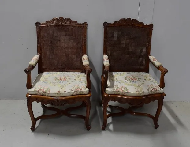 PAAR FRANSE REGENCYSTIJLSTOELEN