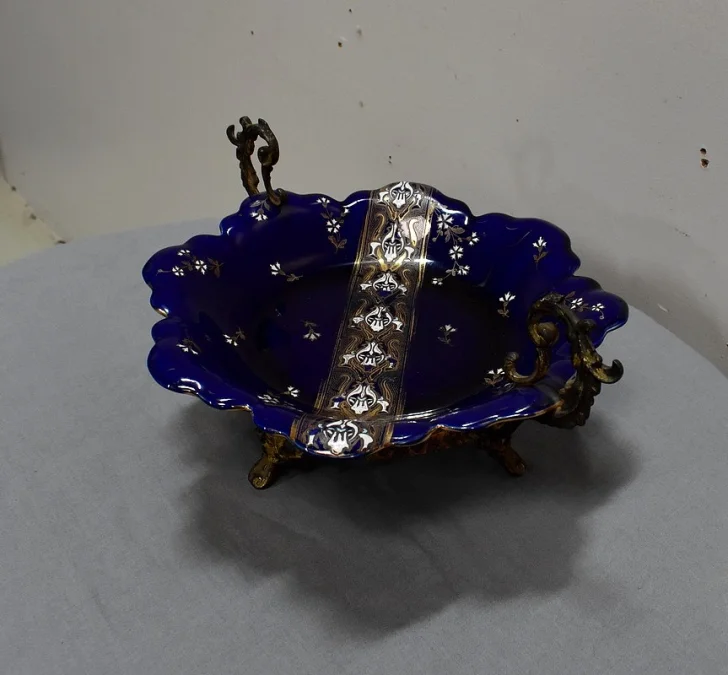 Coupe en Porcelaine Bleue de Lunéville, Napoléon III – 2ème partie du XIXe