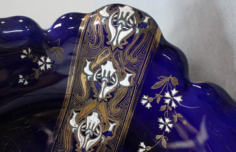 Coupe en Porcelaine Bleue de Lunéville, Napoléon III – 2ème partie du XIXe