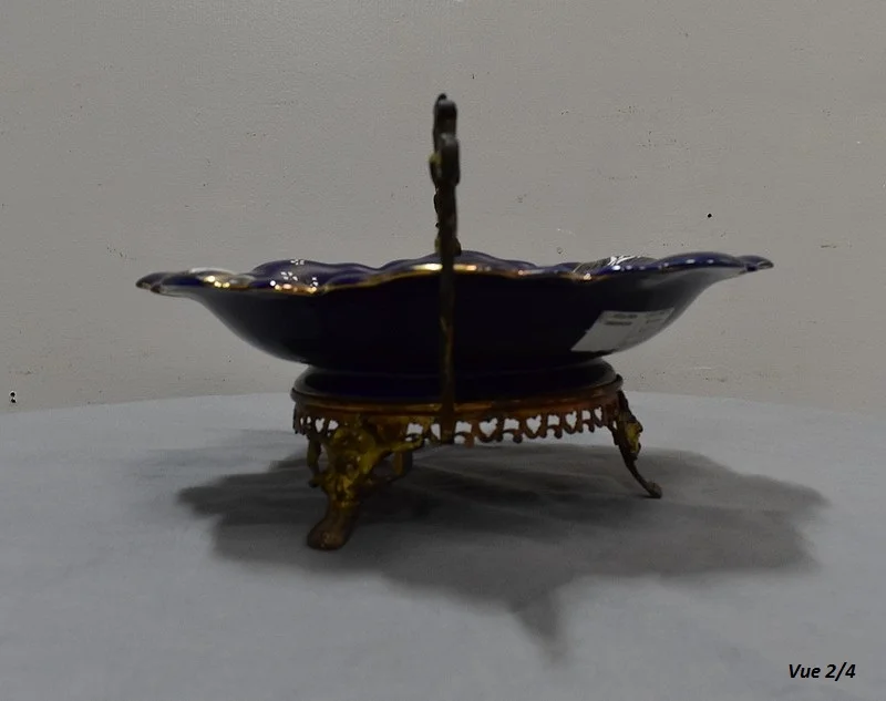 Coupe en Porcelaine Bleue de Lunéville, Napoléon III – 2ème partie du XIXe