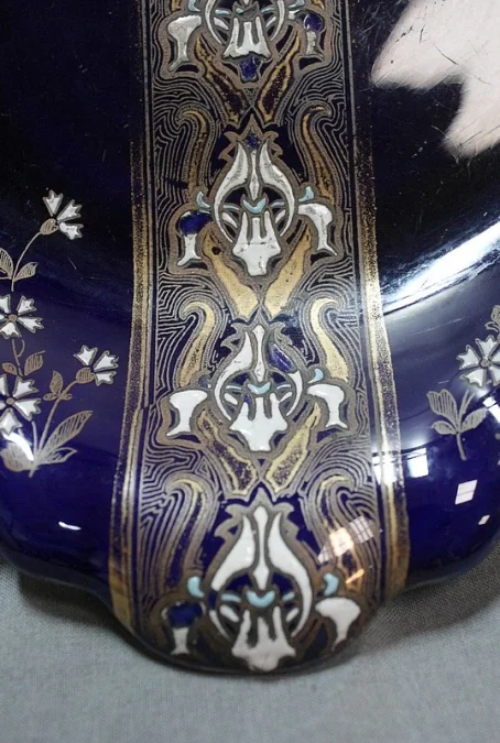 Coupe en Porcelaine Bleue de Lunéville, Napoléon III – 2ème partie du XIXe