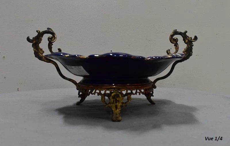 Coupe en Porcelaine Bleue de Lunéville, Napoléon III – 2ème partie du XIXe