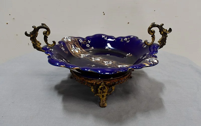 Coupe en Porcelaine Bleue de Lunéville, Napoléon III – 2ème partie du XIXe