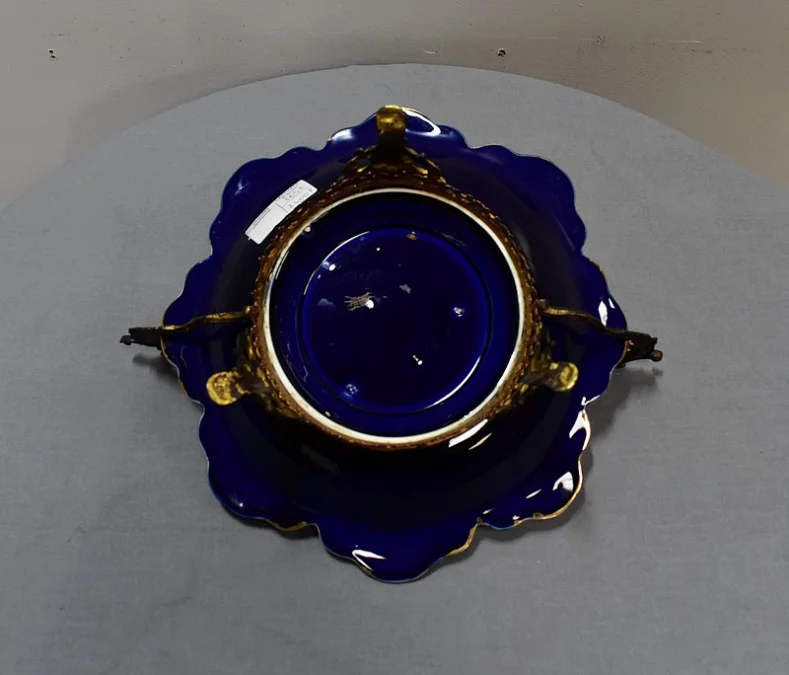 Coupe en Porcelaine Bleue de Lunéville, Napoléon III – 2ème partie du XIXe