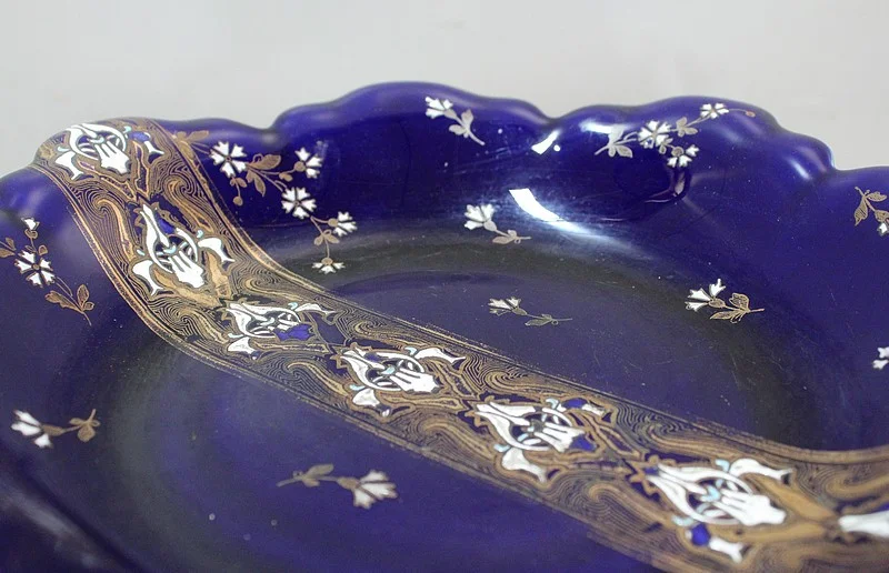 Coupe en Porcelaine Bleue de Lunéville, Napoléon III – 2ème partie du XIXe